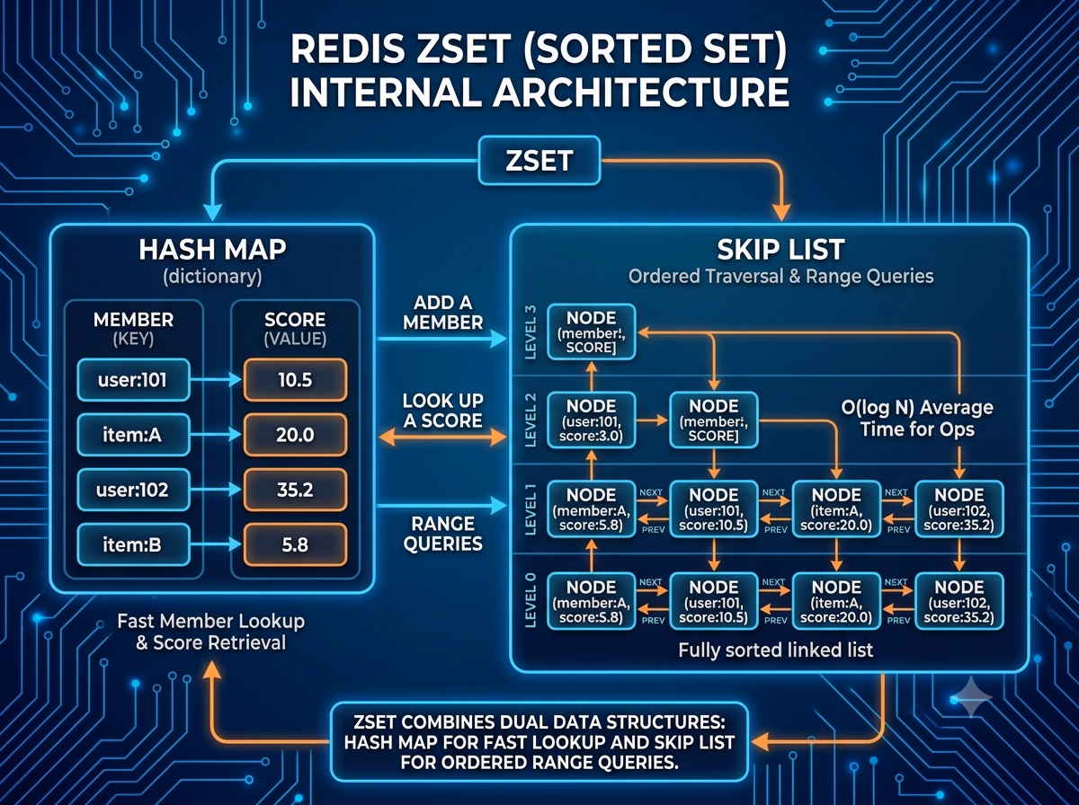 ZSet 的 listpack 与 skiplist hashtable 编码