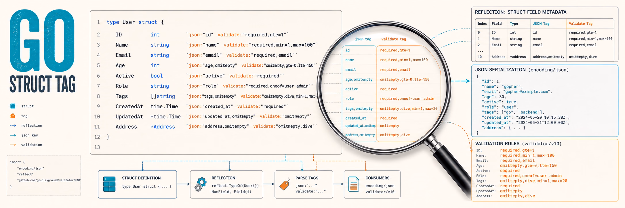 Golang Struct Tag