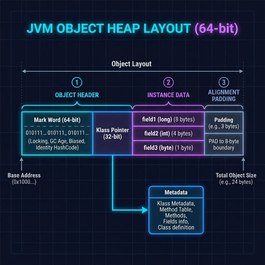 JVM Object Heap Layout JVM Object Heap Layout