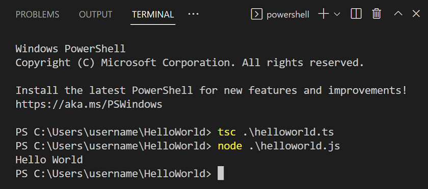 运行 Hello World